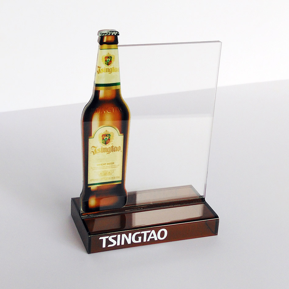 Wooden menu holder